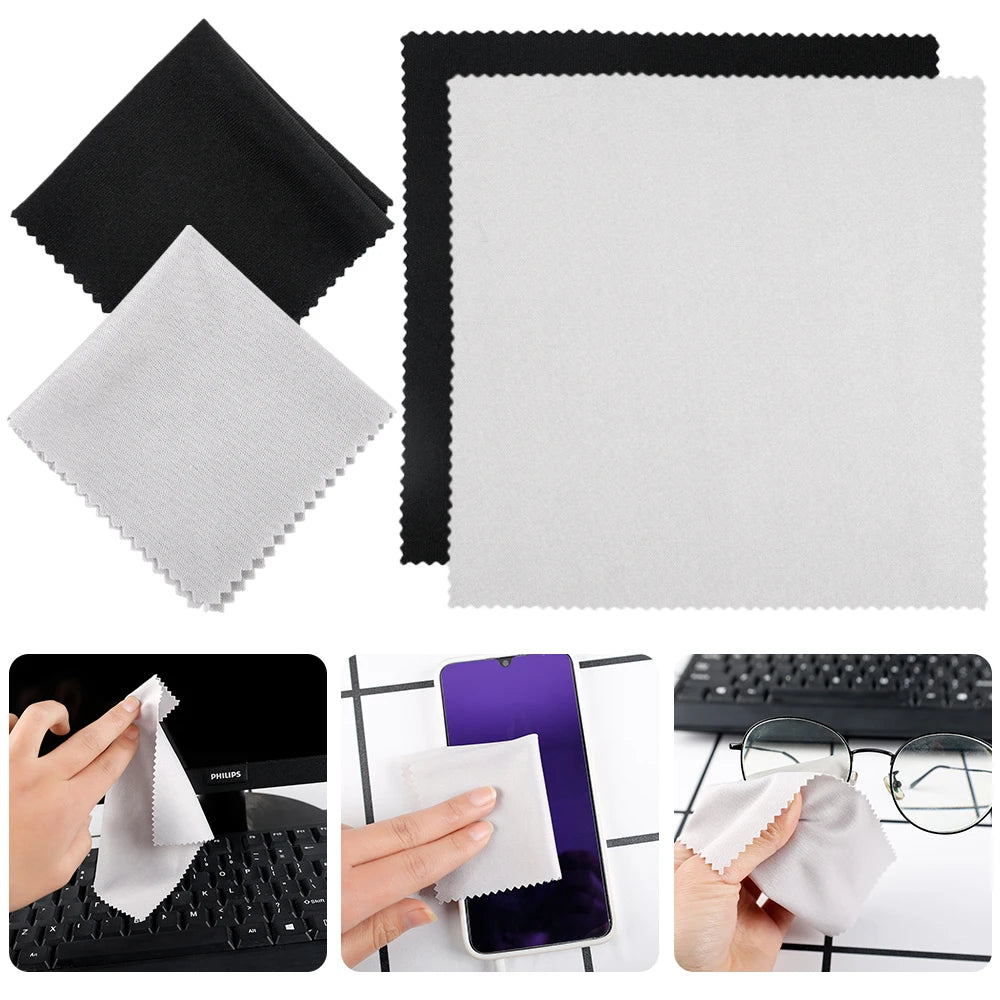 Microfiber Cleaning Cloths – 10-Pack, Streak-Free for Screens & Lenses