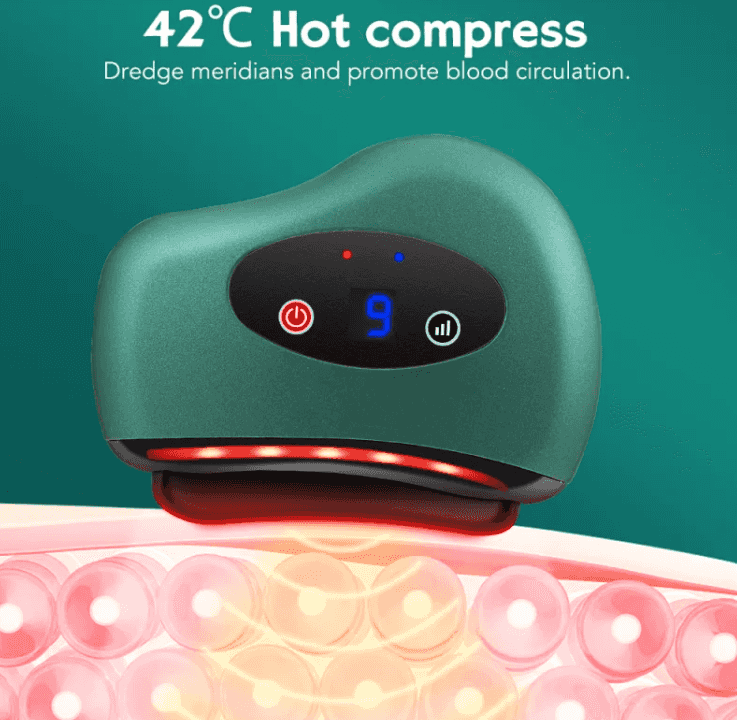 Heated Vibrating Gua Sha Tool - Face & Neck Lifting

