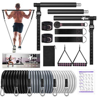 Pilates Bar Kit with 6 Resistance Bands
