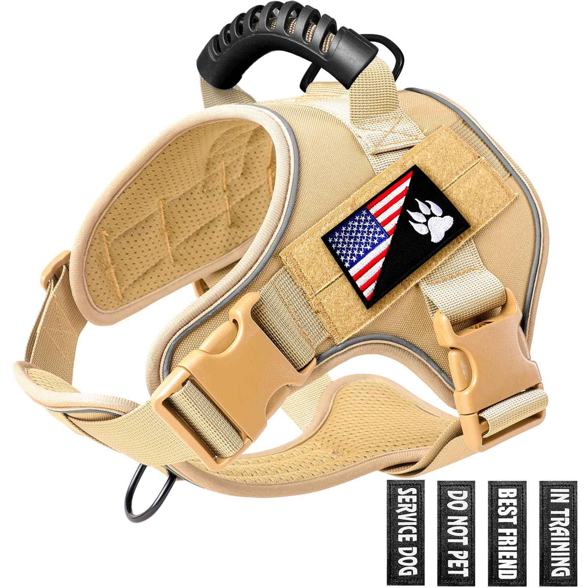 Tactical Dog Harness | Military Vest, No-Pull, R...

