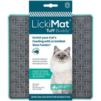Heavy-Duty Cat Lick Mat Slow Feeder | Anxiety Re...

