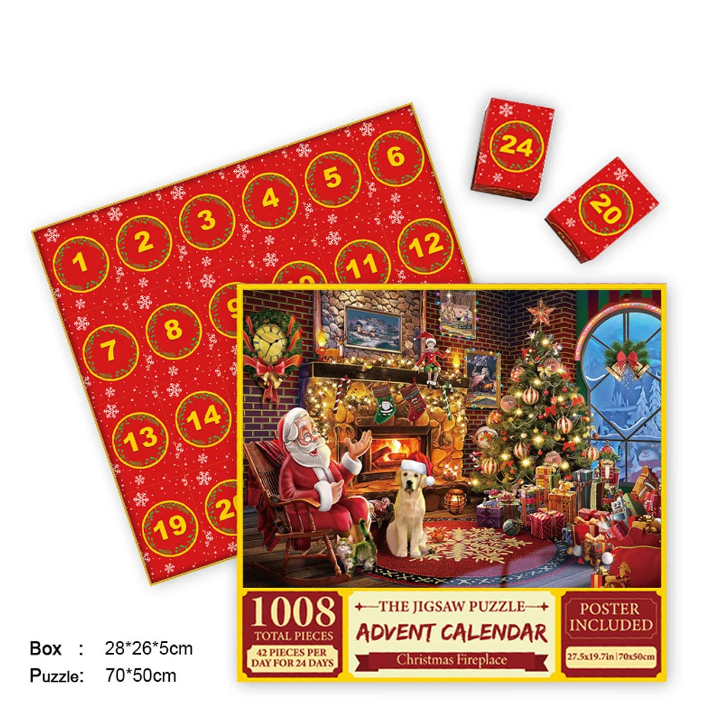 Christmas Advent Calendar Jigsaw Puzzle – Daily Countdown to Christmas