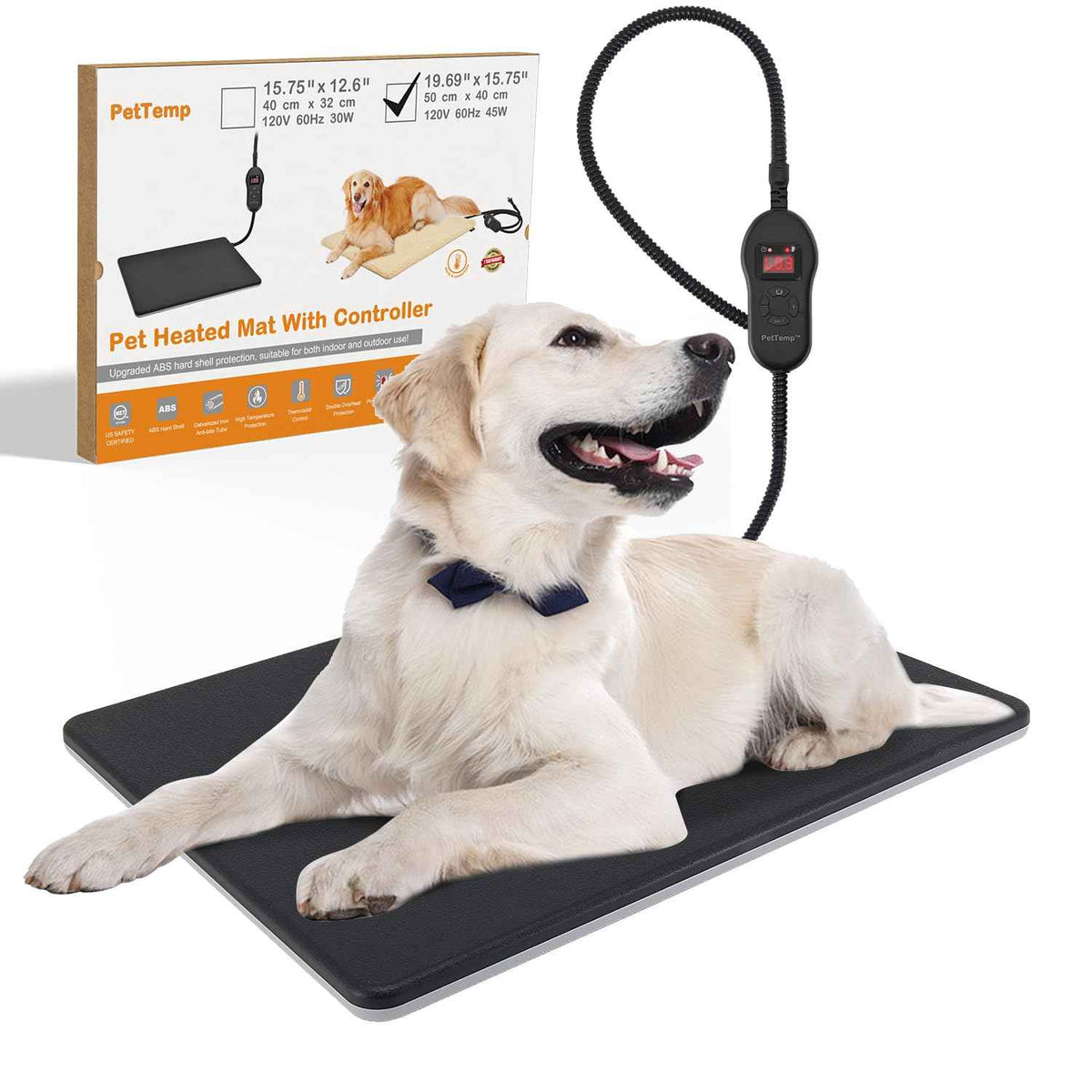 Outdoor Pet Heating Pad | 5-Level Temp, Timer & ...

