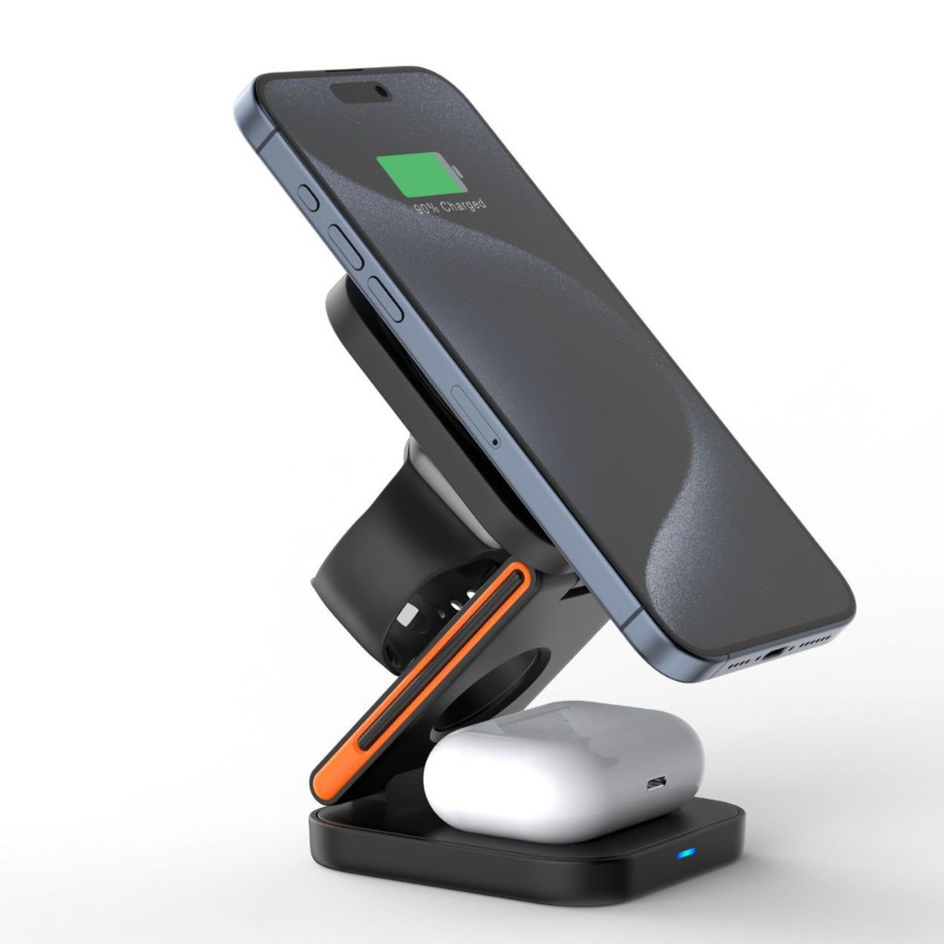 3-in-1 Universal Wireless Charging Station | Phone, Watch & Earbuds