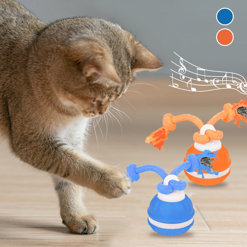 Interactive Rolling Ball Pet Toy – USB Rechargeable for Dogs & Cats