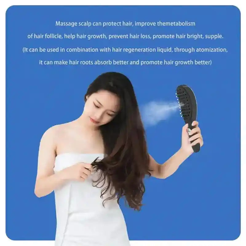 Electric Scalp Massager Comb – Red Light Therapy