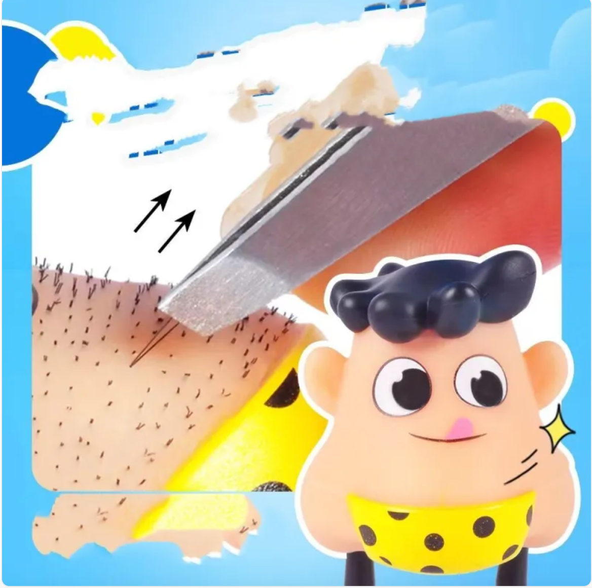 Funny Stress Relief Squeeze Toy | Venting Beard Character — 9 Styles