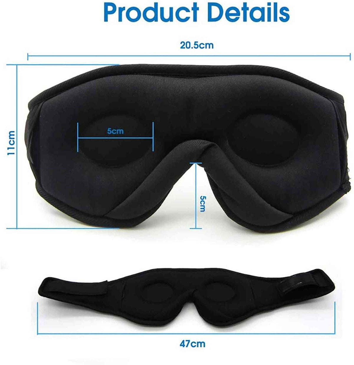 Wireless Call Stereo Music Blackout Sleep Eye Mask

