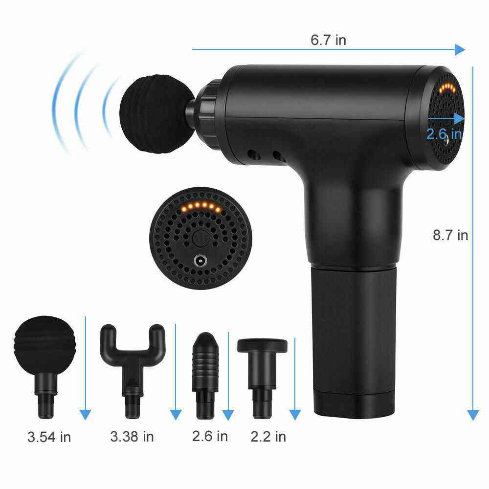 Percussion Massage Gun with 4 Heads
