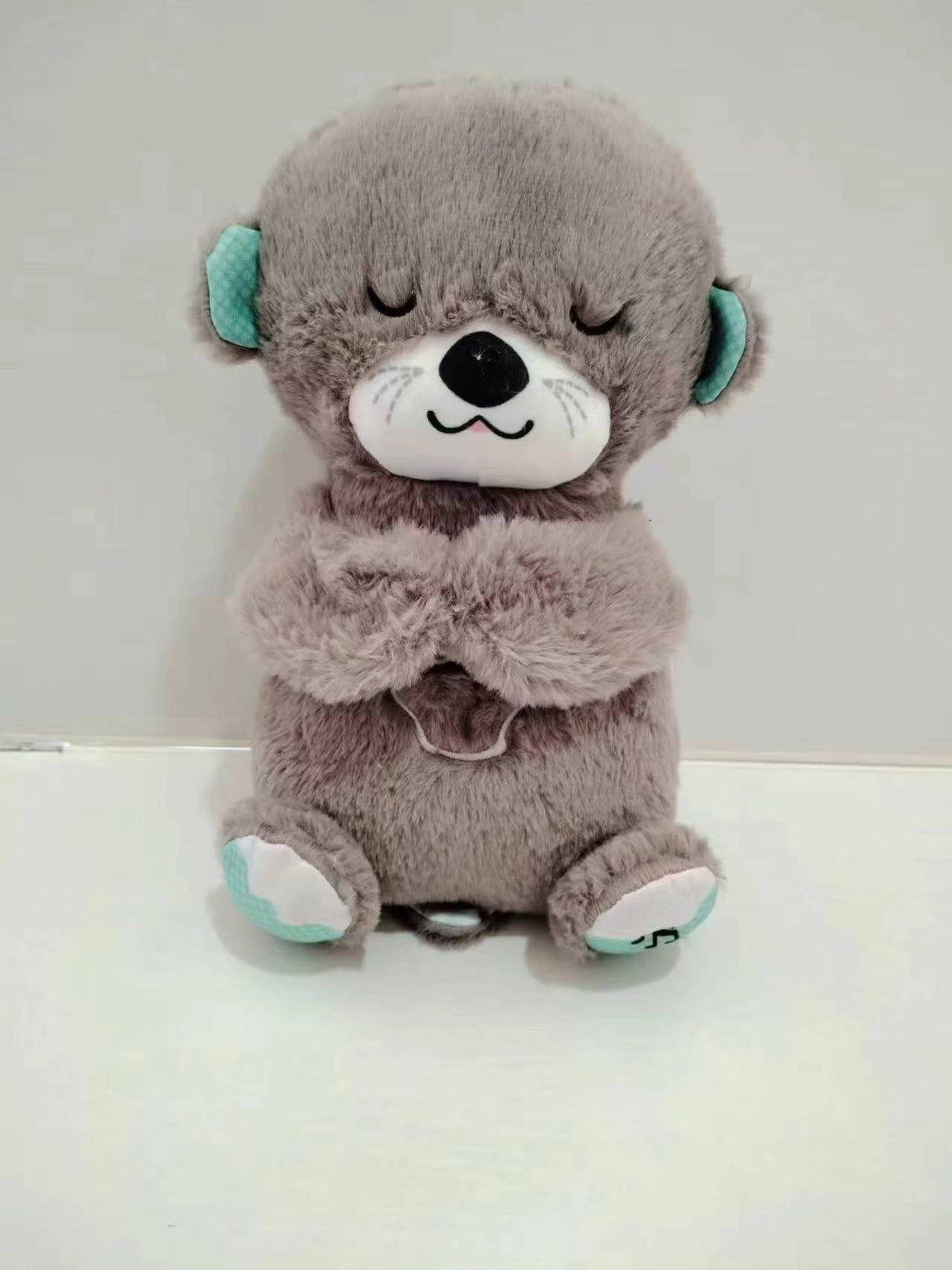 Baby Soothing Otter Plush Toy – Sound Machine with Breathing Motion & Soft Lights