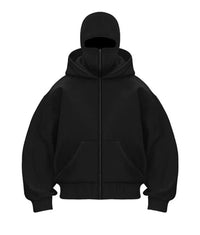 Men's Hooded Zip-Up Baseball Jacket – Lightweight Casual Layering