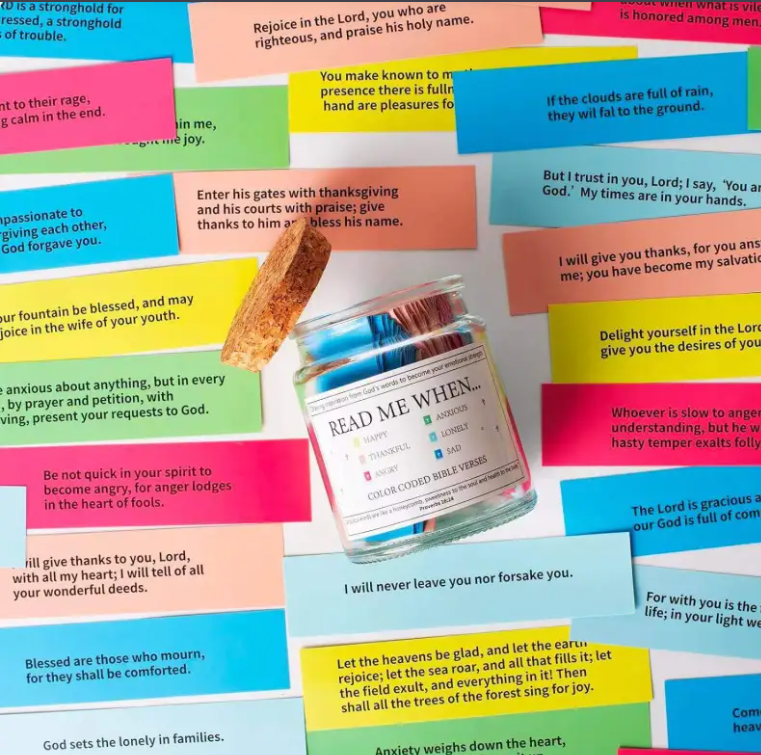 Bible Verses in a Jar – Daily Scripture Cards