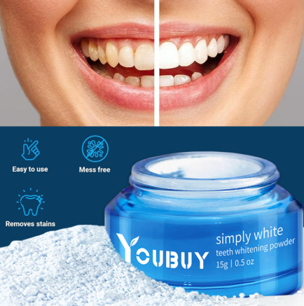Teeth Whitening Powder – Enamel-Safe Stain Removal for a Brighter Smile