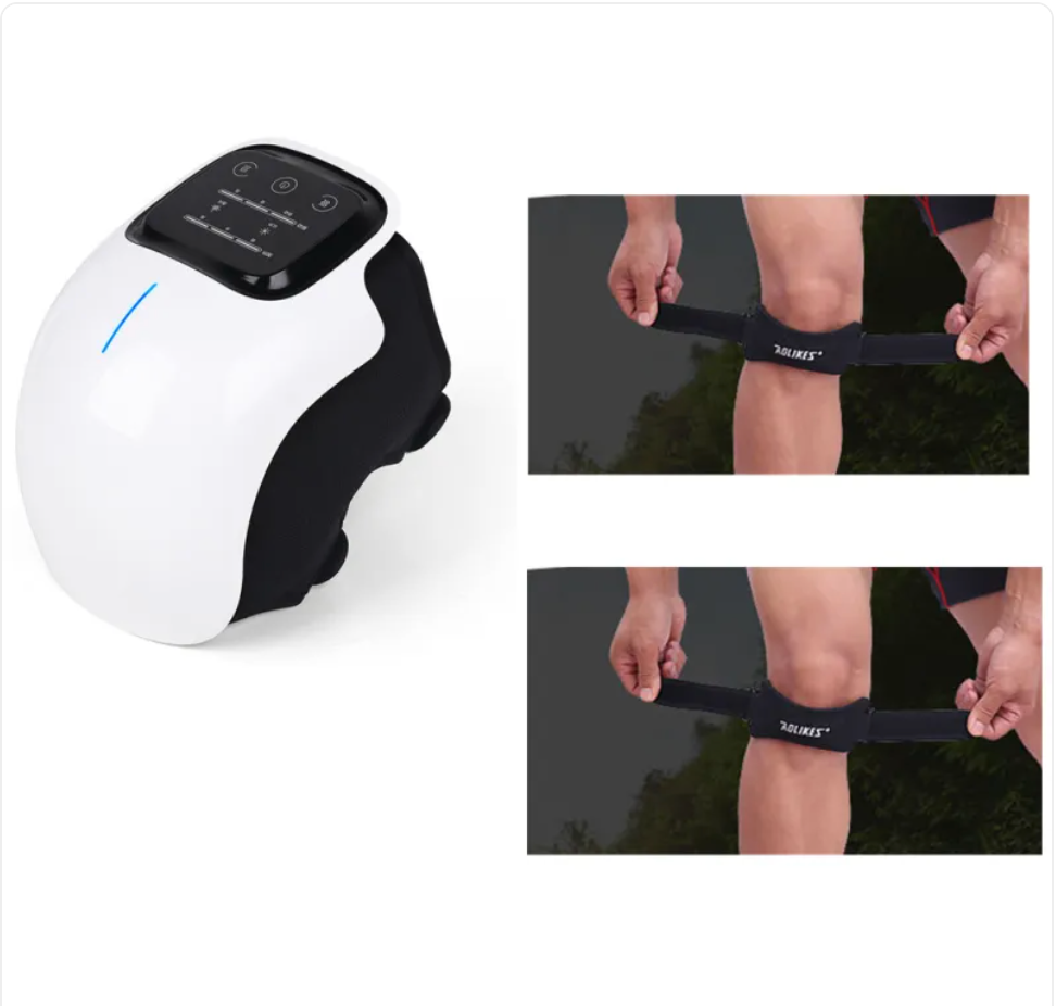 Smart Knee Massager Straps | Heat Therapy & Compression Relief | Multiple Configurations