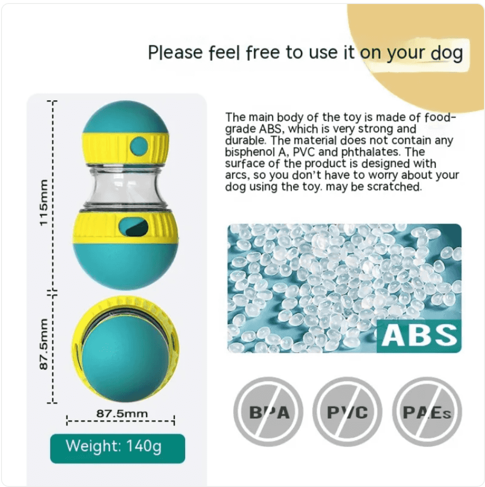 Interactive Food Dispensing Dog Toy Puzzle

