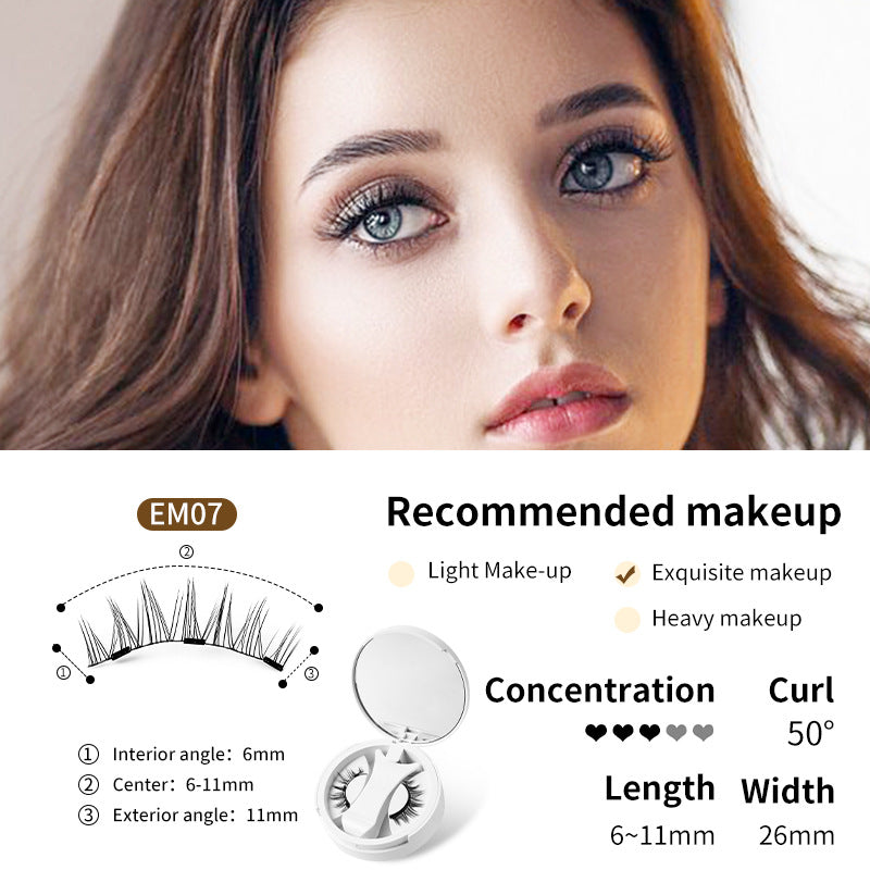 Magnetic False Eyelashes Set – Glue-Free with Applicator & Case
