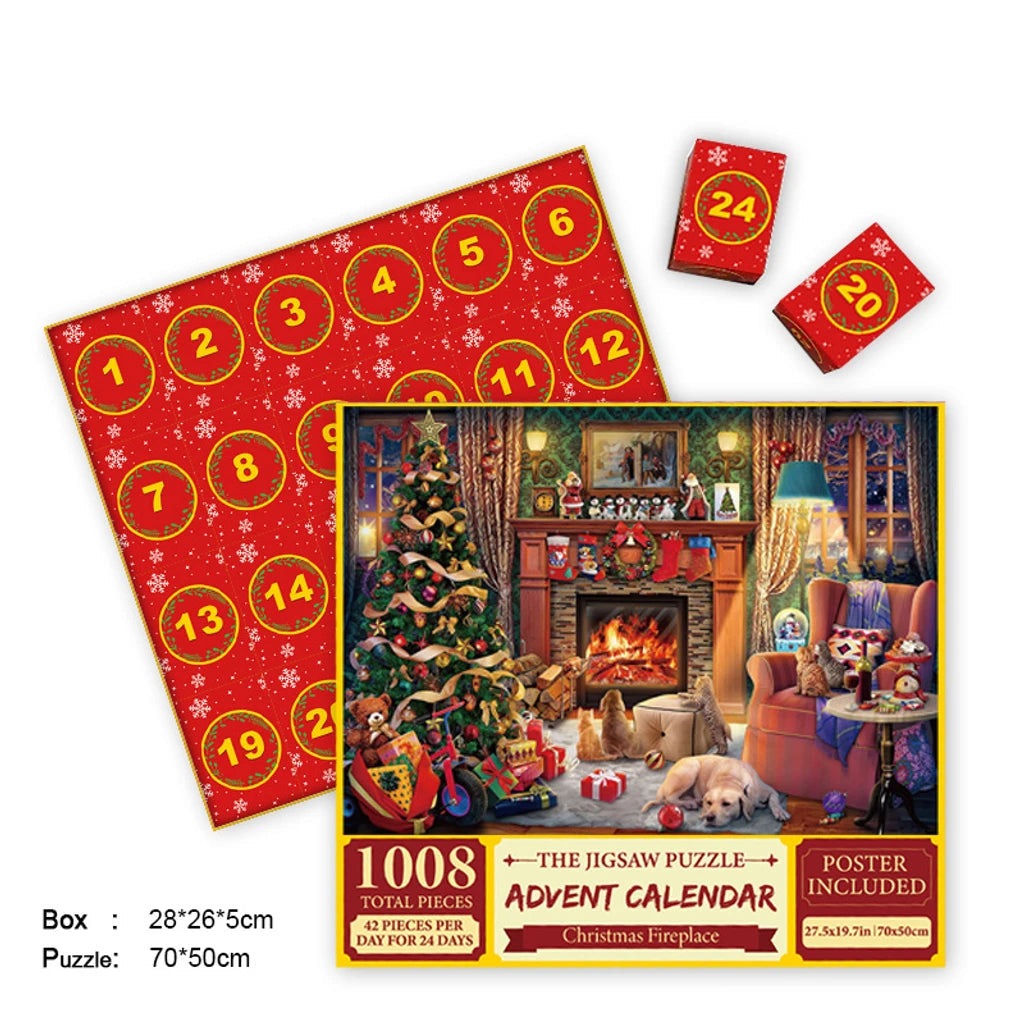 Christmas Advent Calendar Jigsaw Puzzle – Daily Countdown to Christmas