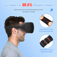3D Contoured Memory Foam Sleep Mask | Total Blackout & Pressure-Free Eye Comfort