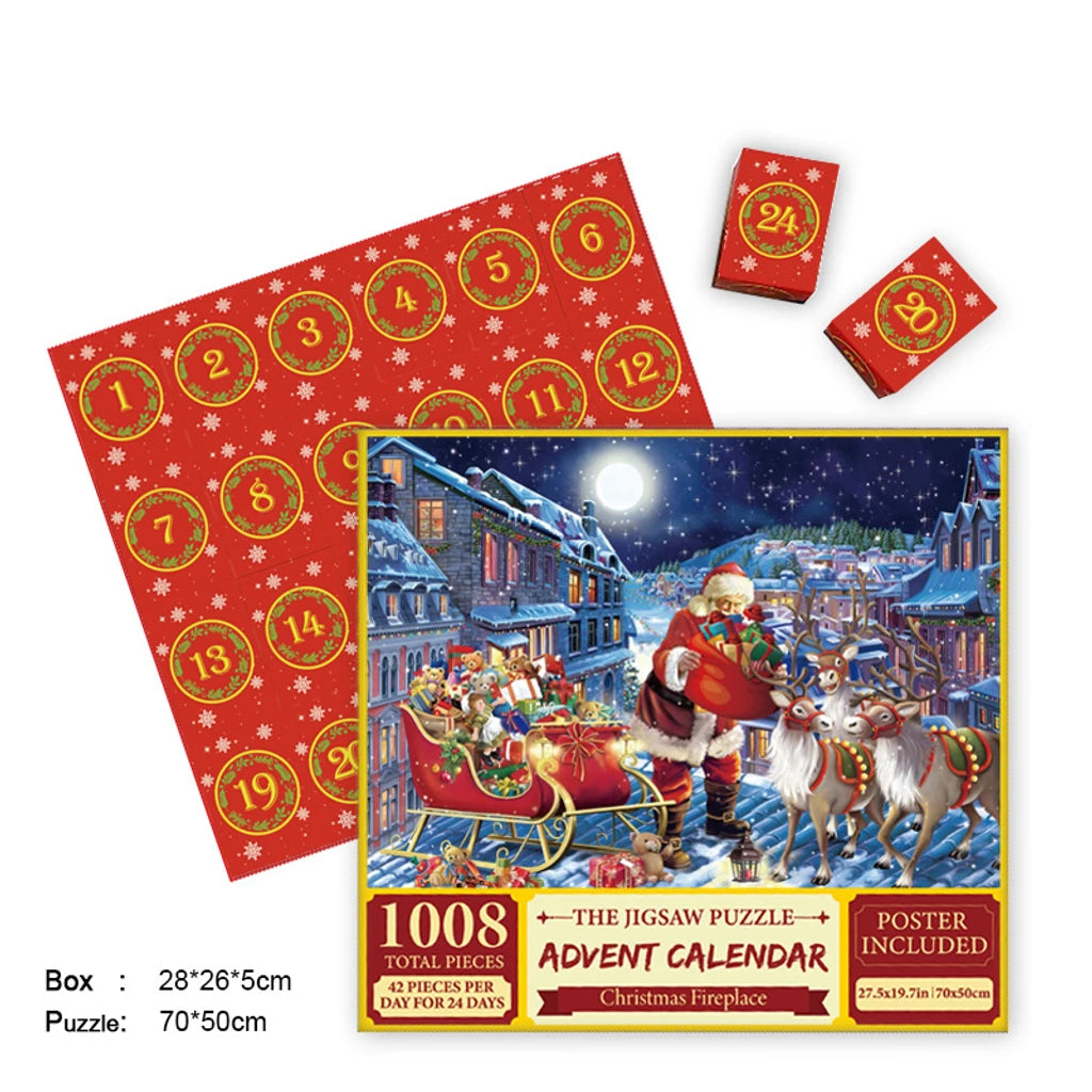 Christmas Advent Calendar Jigsaw Puzzle – Daily Countdown to Christmas