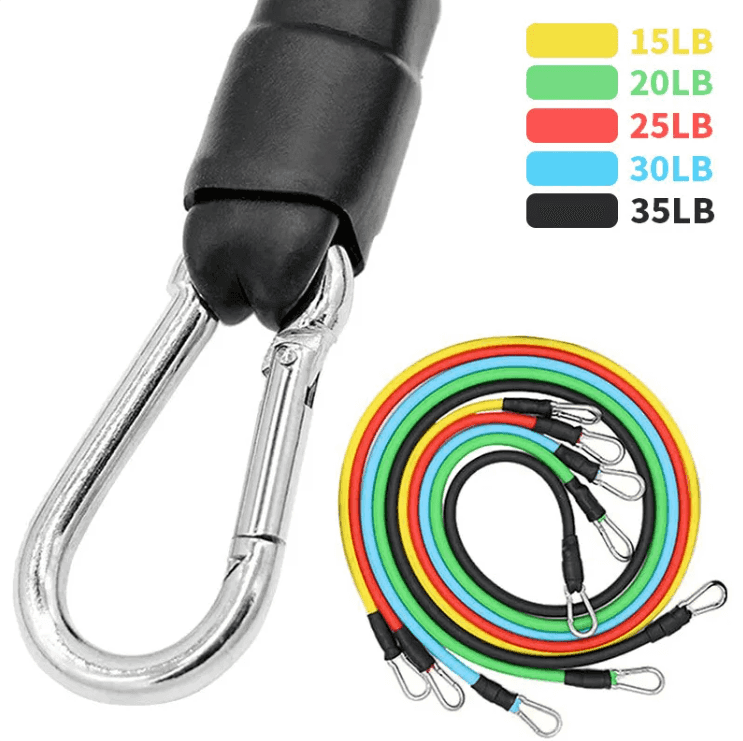 11-Piece TPE Resistance Training Band Set — Vers...

