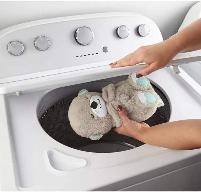 Baby Soothing Otter Plush Toy – Sound Machine with Breathing Motion & Soft Lights