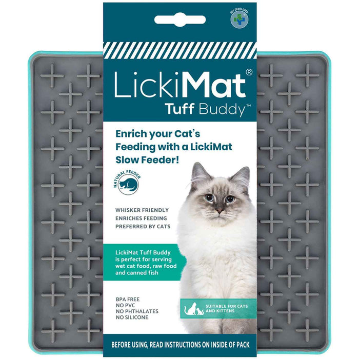 Heavy-Duty Cat Lick Mat Slow Feeder | Anxiety Re...


