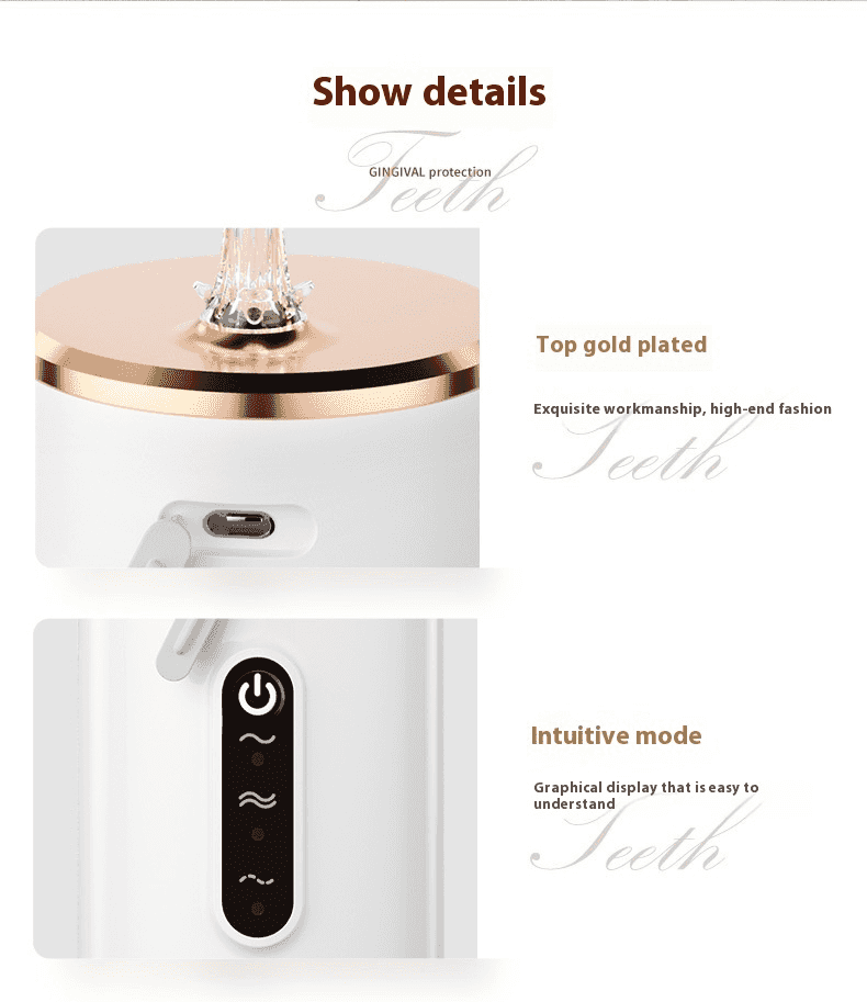 Portable Water Flosser — USB Rechargeable Oral I...

