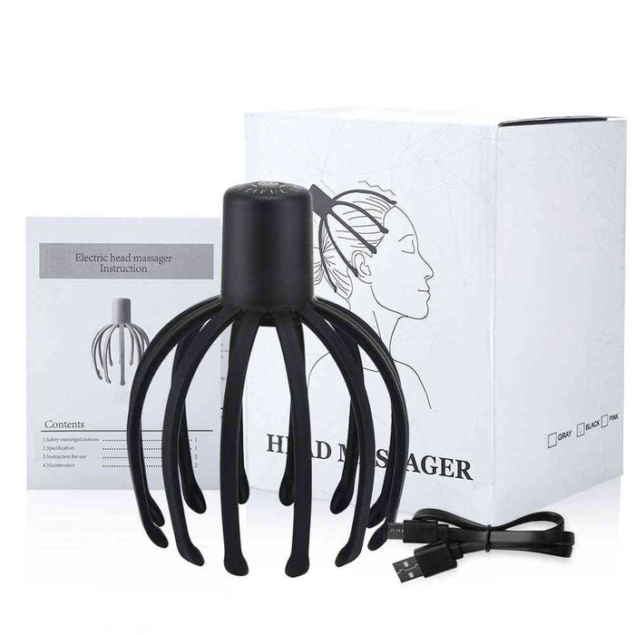USB Rechargeable Electric Scalp Massager – 12 TP...

