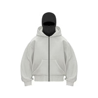 Men's Hooded Zip-Up Baseball Jacket – Lightweight Casual Layering