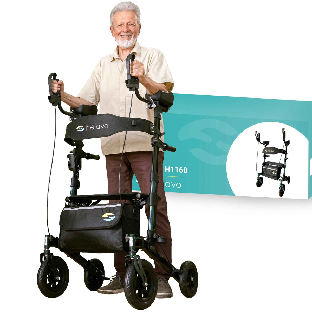 Helavo All Terrain Upright Walker with Flat-Free Tires