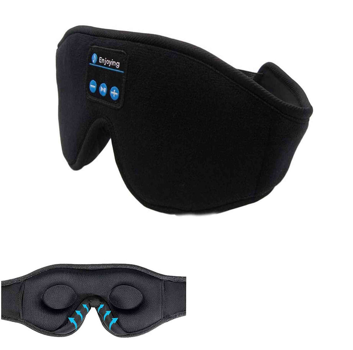 Wireless Call Stereo Music Blackout Sleep Eye Mask

