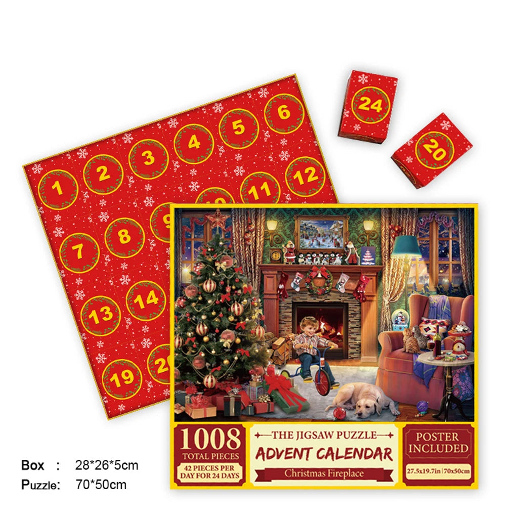 Christmas Advent Calendar Jigsaw Puzzle – Daily Countdown to Christmas