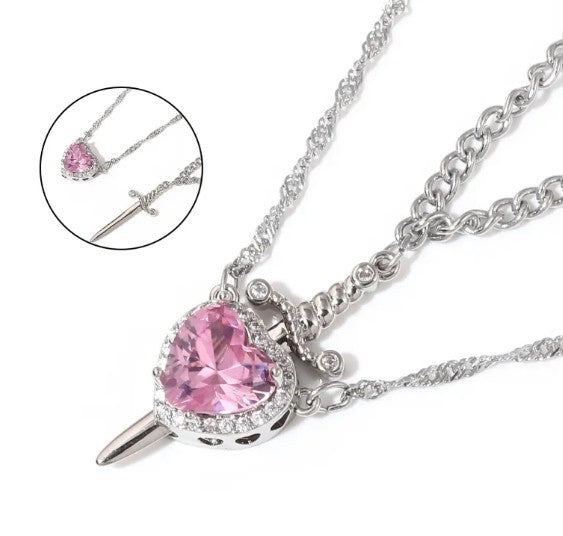 Love Dagger Couple Necklace