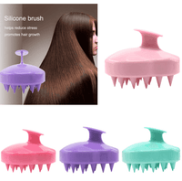 Silicone Shampoo Scalp Massage Brush – Soft Bris...

