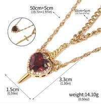 Love Dagger Couple Necklace
