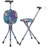 Folding Cane with Seat & LED Light


