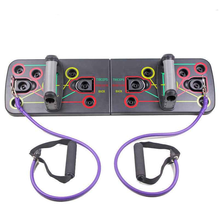 Push-Up Board with Resistance Bands