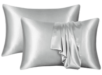 Silk-like Solid Colour Pillowcase

