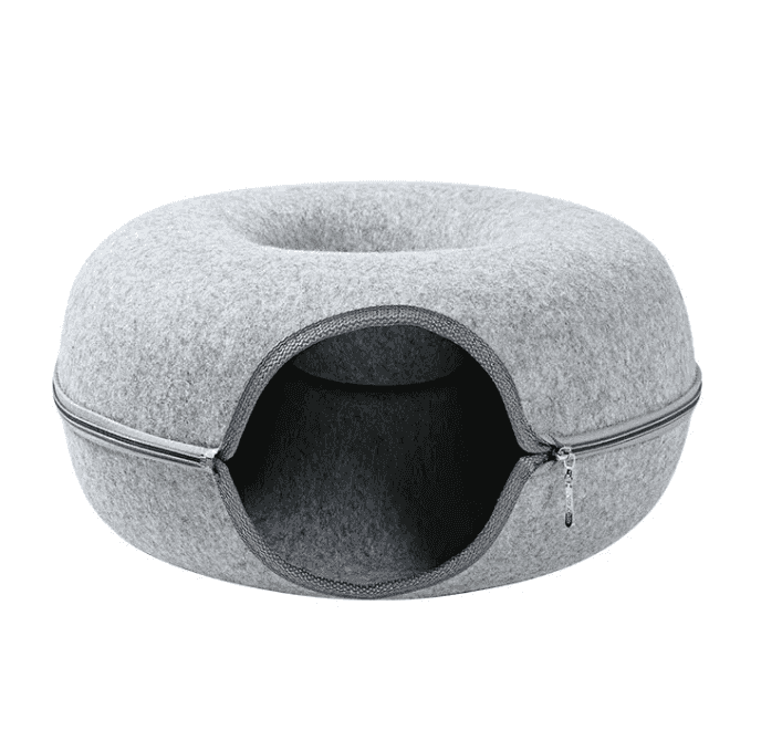 Four Seasons Wool Felt Cat Tunnel & Bed

