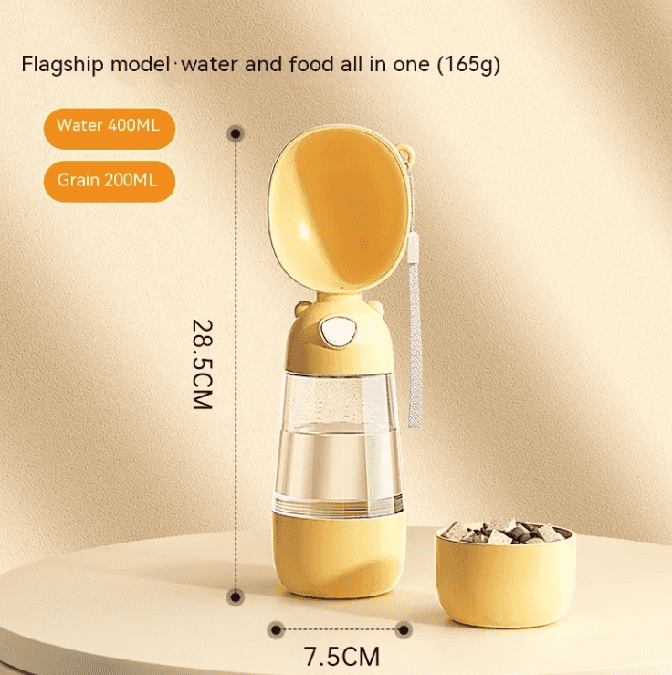 Portable dog water bottle packaging, food-grade PP material