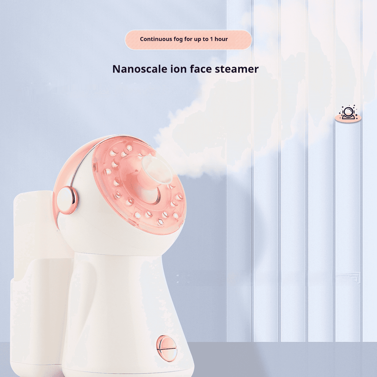Nano Mist Facial Steamer with Ambient Light