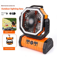 3-in-1 Camping Fan with Power Bank & LED Light – Portable Outdoor Fan