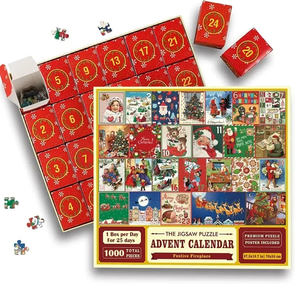 Christmas Advent Calendar Jigsaw Puzzle – Daily Countdown to Christmas
