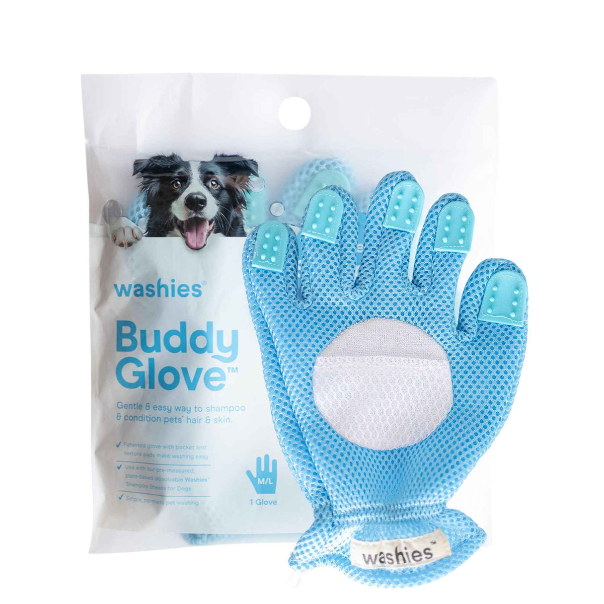 Pet Grooming Glove | De-Shedding, Bathing & Mass...

