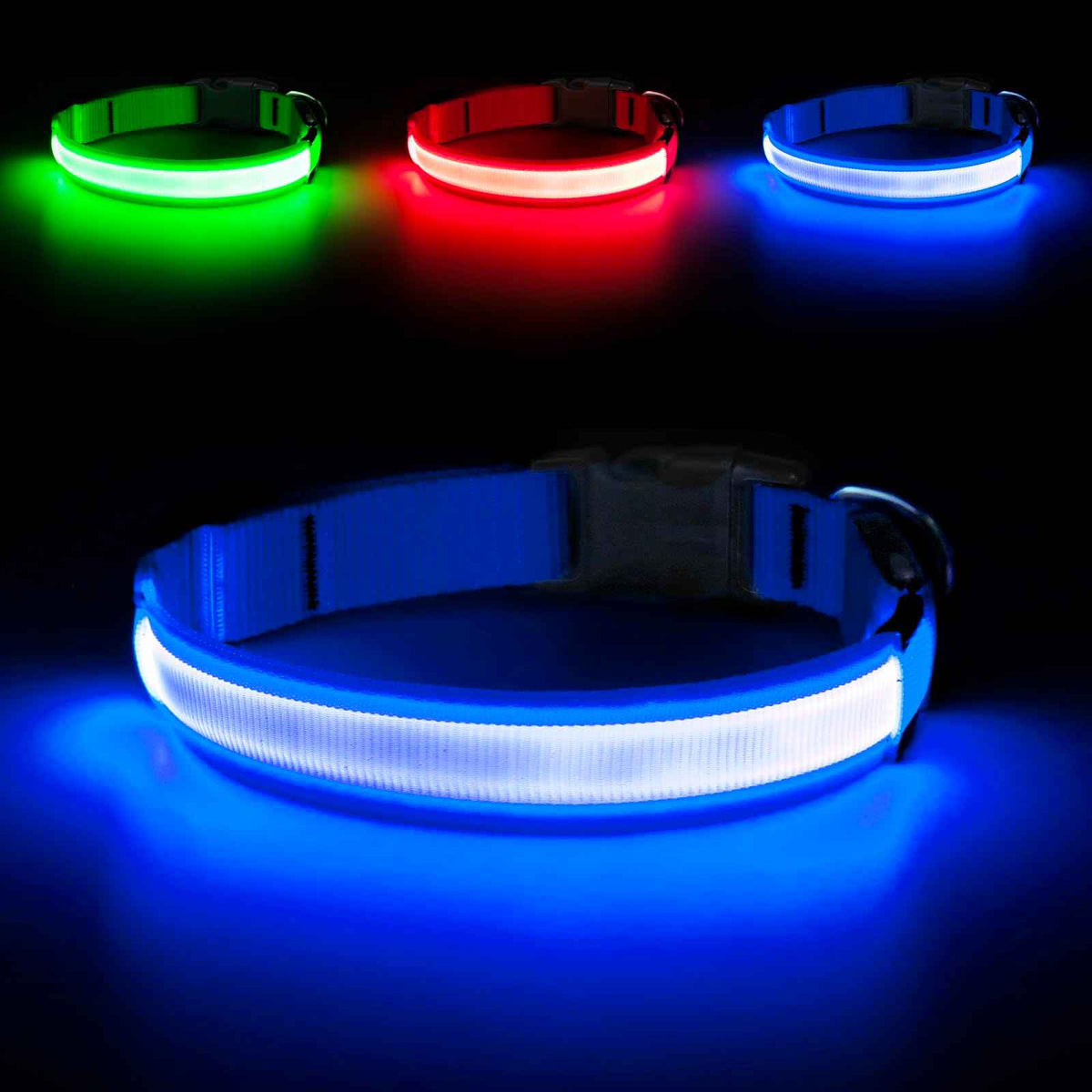 LED Dog Collar | USB Rechargeable, Water-Resista...

