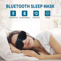 3D Bluetooth Sleep Eye Mask | Wireless Music & Total Blackout | Built-In Stereo Speakers
