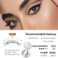 Magnetic False Eyelashes Set – Glue-Free with Applicator & Case