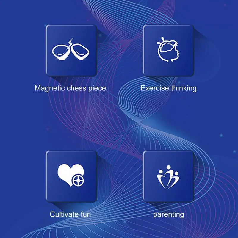 Magnetic Chess Board Set – Travel-Friendly with Secure Piece Lock