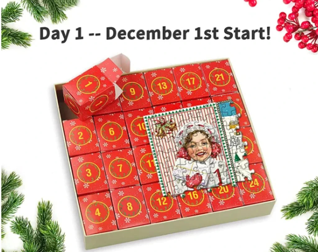 Christmas Advent Calendar Jigsaw Puzzle – Daily Countdown to Christmas