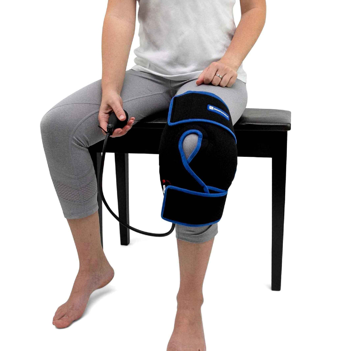 Knee Ice Wrap with Compression

